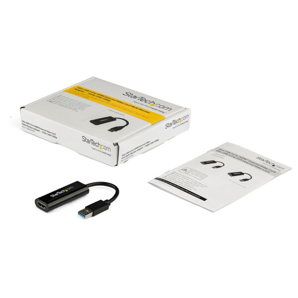 StarTech.com Adaptador USB 3.0 a HDMI - 1080p (1920x1200) - Adaptador Conversor Compacto de USB-A a HDMI para Monitor - Adaptador Gráfico Externo de Vídeo - Negro - para Windows Solamente StarTech.com Adaptador USB 3.0 a HDMI - 1080p (1920x1200) - Adaptador Conversor Compacto de USB-A a HDMI para Monitor - Adaptador Gráfico Externo de Vídeo - Negro - para Windows Solamente