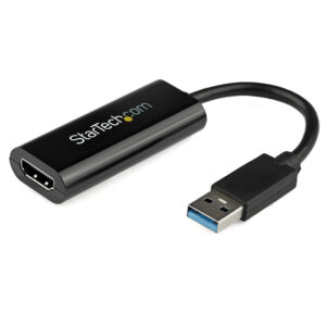 StarTech.com Adaptador USB 3.0 a HDMI - 1080p (1920x1200) - Adaptador Conversor Compacto de USB-A a HDMI para Monitor - Adaptador Gráfico Externo de Vídeo - Negro - para Windows Solamente StarTech.com Adaptador USB 3.0 a HDMI - 1080p (1920x1200) - Adaptador Conversor Compacto de USB-A a HDMI para Monitor - Adaptador Gráfico Externo de Vídeo - Negro - para Windows Solamente