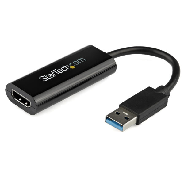 StarTech.com Adaptador USB 3.0 a HDMI - 1080p (1920x1200) - Adaptador Conversor Compacto de USB-A a HDMI para Monitor - Adaptador Gráfico Externo de Vídeo - Negro - para Windows Solamente StarTech.com Adaptador USB 3.0 a HDMI - 1080p (1920x1200) - Adaptador Conversor Compacto de USB-A a HDMI para Monitor - Adaptador Gráfico Externo de Vídeo - Negro - para Windows Solamente