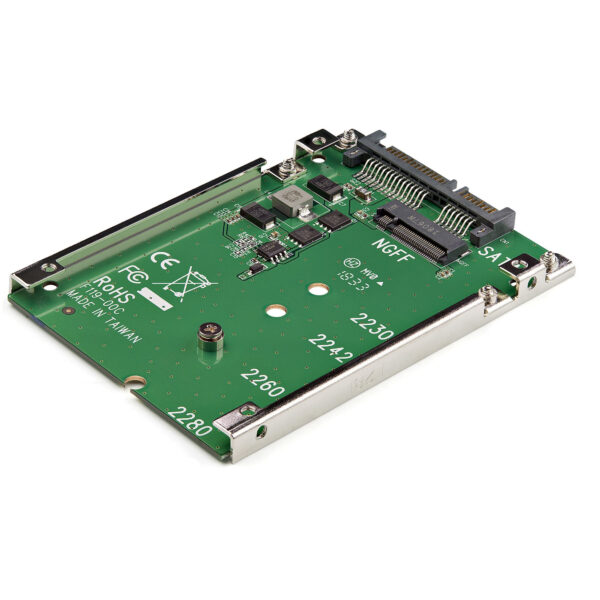 StarTech.com Adaptador de SSD SATA M.2 a SATA de 2.5" - Conversor de M.2 NGFF a SATA - de 7mm - Bracket de Marco Abierto - Adaptador para Disco Duro M.2 - No es Compatible con NVMe StarTech.com Adaptador de SSD SATA M.2 a SATA de 2.5" - Conversor de M.2 NGFF a SATA - de 7mm - Bracket de Marco Abierto - Adaptador para Disco Duro M.2 - No es Compatible con NVMe