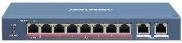 SWITCH 10/ 100/ 1000 8P POE DS-3E0310HP-E(O-STD)METAL HIKVISION