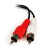 StarTech.com Cable Adaptador de 15cm de Audio Estéreo Mini Jack de 3,5mm Hembra a 2x RCA Macho StarTech.com Cable Adaptador de 15cm de Audio Estéreo Mini Jack de 3,5mm Hembra a 2x RCA Macho