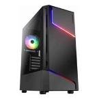 GABINETE GAMER MX360 RGB BLACK 1 F REAR/ LED FRONTAL S/ FUENTE