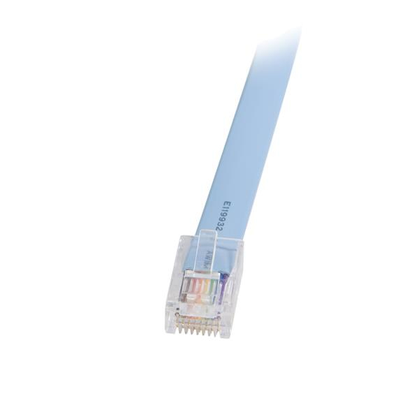 StarTech.com Cable 1,8m para Gestión de Router Consola Cisco RJ45 a Serie DB9 - Rollover - Macho a Hembra