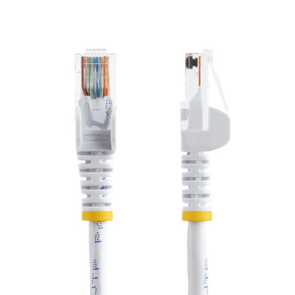StarTech.com Cable de Red de 0,5m Blanco Cat5e Ethernet RJ45 sin Enganches StarTech.com Cable de Red de 0,5m Blanco Cat5e Ethernet RJ45 sin Enganches