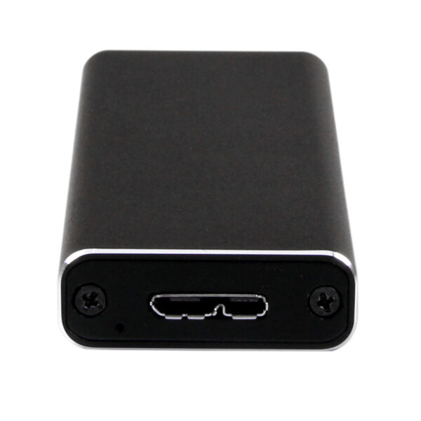 StarTech.com Caja USB 3.0 (5Gbps) a SSD M.2 de Aluminio con UASP - Negro - SATA NGFF M.2 con B Key y B+M Key - Caja Portátil Externa M.2 - No es Compatible con NVMe / AHCI