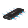 StarTech.com Caja USB 3.0 (5Gbps) a SSD M.2 de Aluminio con UASP - Negro - SATA NGFF M.2 con B Key y B+M Key - Caja Portátil Externa M.2 - No es Compatible con NVMe / AHCI
