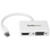 StarTech.com Adaptador Mini DP de Audio/Vídeo para Viajes - Conversor Mini DisplayPort a HDMI o VGA - 1080p Blanco StarTech.com Adaptador Mini DP de Audio/Vídeo para Viajes - Conversor Mini DisplayPort a HDMI o VGA - 1080p Blanco