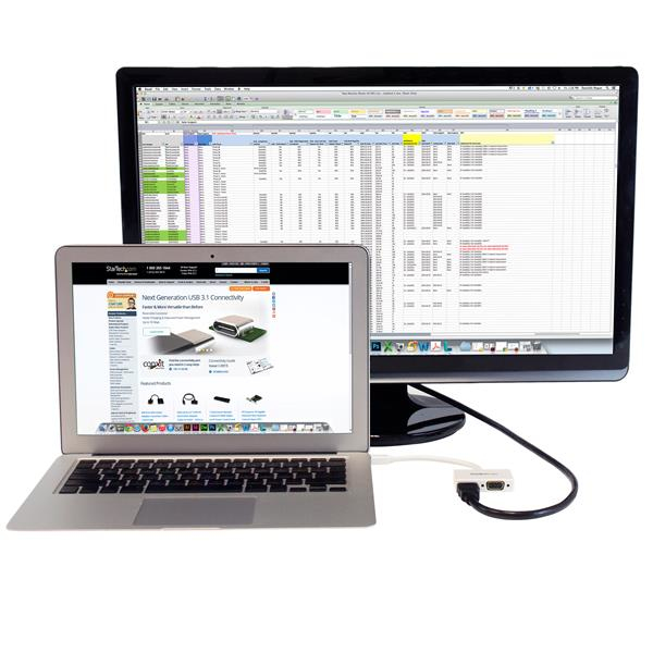 StarTech.com Adaptador Mini DP de Audio/Vídeo para Viajes - Conversor Mini DisplayPort a HDMI o VGA - 1080p Blanco StarTech.com Adaptador Mini DP de Audio/Vídeo para Viajes - Conversor Mini DisplayPort a HDMI o VGA - 1080p Blanco