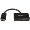 StarTech.com Adaptador DP de Audio/Vídeo para Viajes - Conversor DisplayPort a HDMI o VGA - 1920x1200 1080p