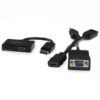 StarTech.com Adaptador DP de Audio/Vídeo para Viajes - Conversor DisplayPort a HDMI o VGA - 1920x1200 1080p