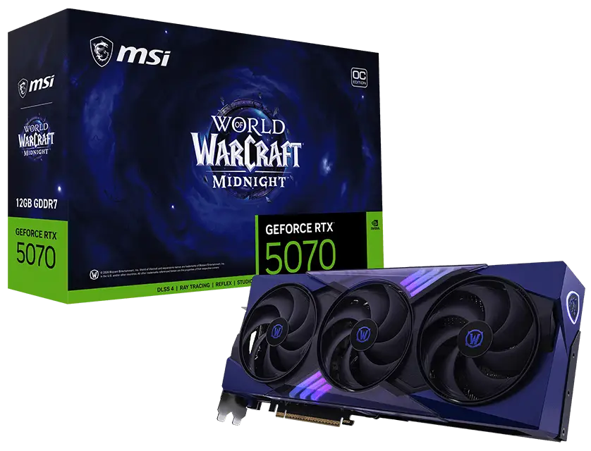 Tarjeta de Video MSI GeForce RTX 5070 Void OC 12GB