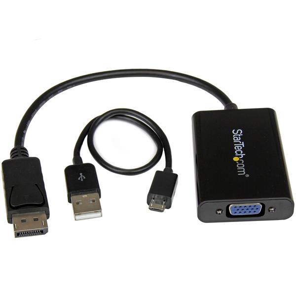 StarTech.com Adaptador de vídeo DisplayPort a VGA con audio StarTech.com Adaptador de vídeo DisplayPort a VGA con audio