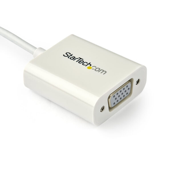 StarTech.com Adaptador USB-C a VGA - Blanco StarTech.com Adaptador USB-C a VGA - Blanco