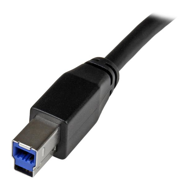 StarTech.com Cable Activo USB 3.0 SuperSpeed de 10 metros - A Macho a B Macho StarTech.com Cable Activo USB 3.0 SuperSpeed de 10 metros - A Macho a B Macho