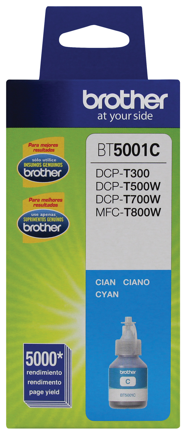 Brother BT5001C cartucho de tinta 1 pieza(s) Original Extra (Súper) alto rendimiento Cian