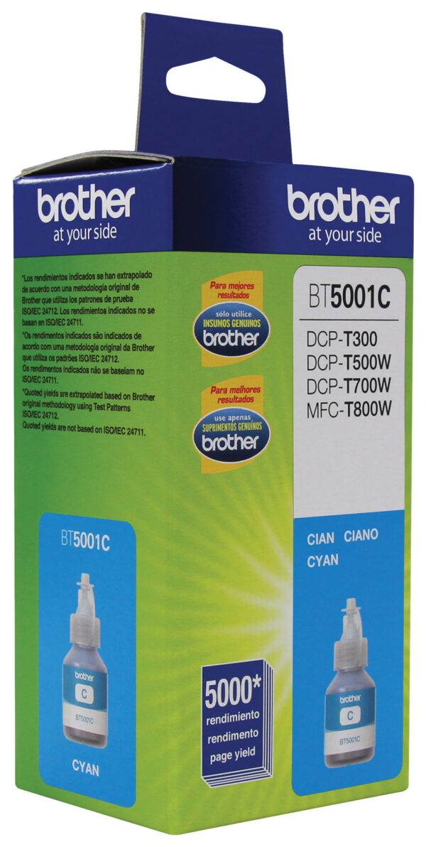 Brother BT5001C cartucho de tinta 1 pieza(s) Original Extra (Súper) alto rendimiento Cian Brother BT5001C cartucho de tinta 1 pieza(s) Original Extra (Súper) alto rendimiento Cian