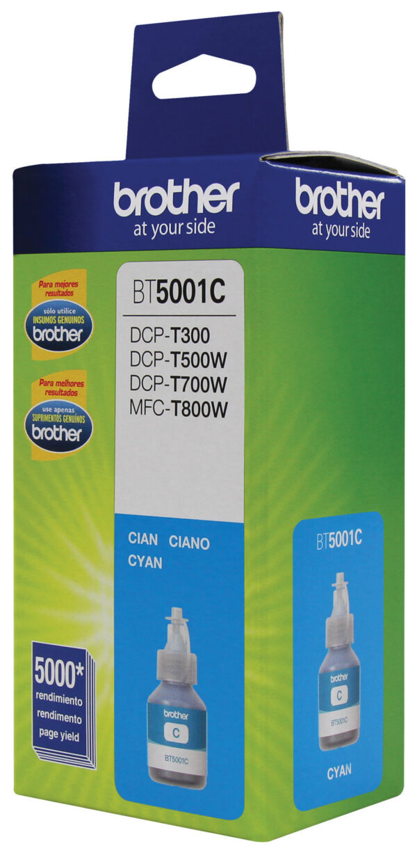 Brother BT5001C cartucho de tinta 1 pieza(s) Original Extra (Súper) alto rendimiento Cian Brother BT5001C cartucho de tinta 1 pieza(s) Original Extra (Súper) alto rendimiento Cian