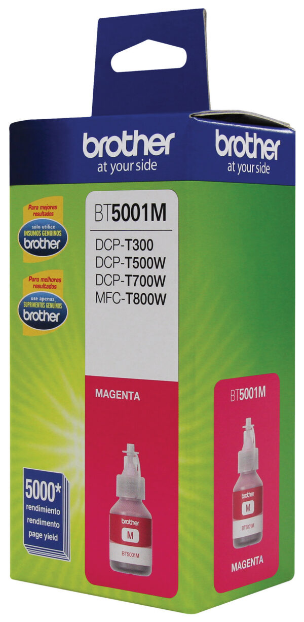Brother BT5001M cartucho de tinta 1 pieza(s) Original Extra (Súper) alto rendimiento Magenta Brother BT5001M cartucho de tinta 1 pieza(s) Original Extra (Súper) alto rendimiento Magenta