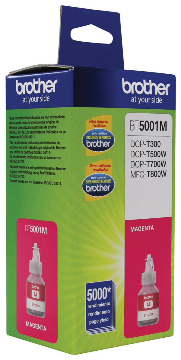 Brother BT5001M cartucho de tinta 1 pieza(s) Original Extra (Súper) alto rendimiento Magenta Brother BT5001M cartucho de tinta 1 pieza(s) Original Extra (Súper) alto rendimiento Magenta