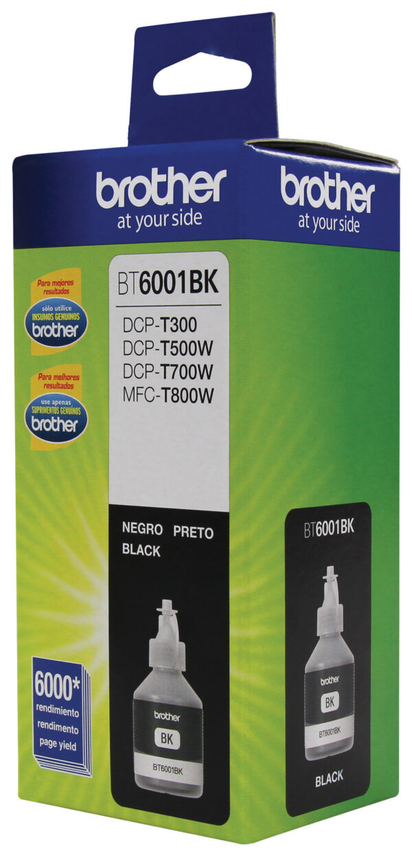 Brother BT6001BK cartucho de tinta 1 pieza(s) Original Extra (Súper) alto rendimiento Negro Brother BT6001BK cartucho de tinta 1 pieza(s) Original Extra (Súper) alto rendimiento Negro