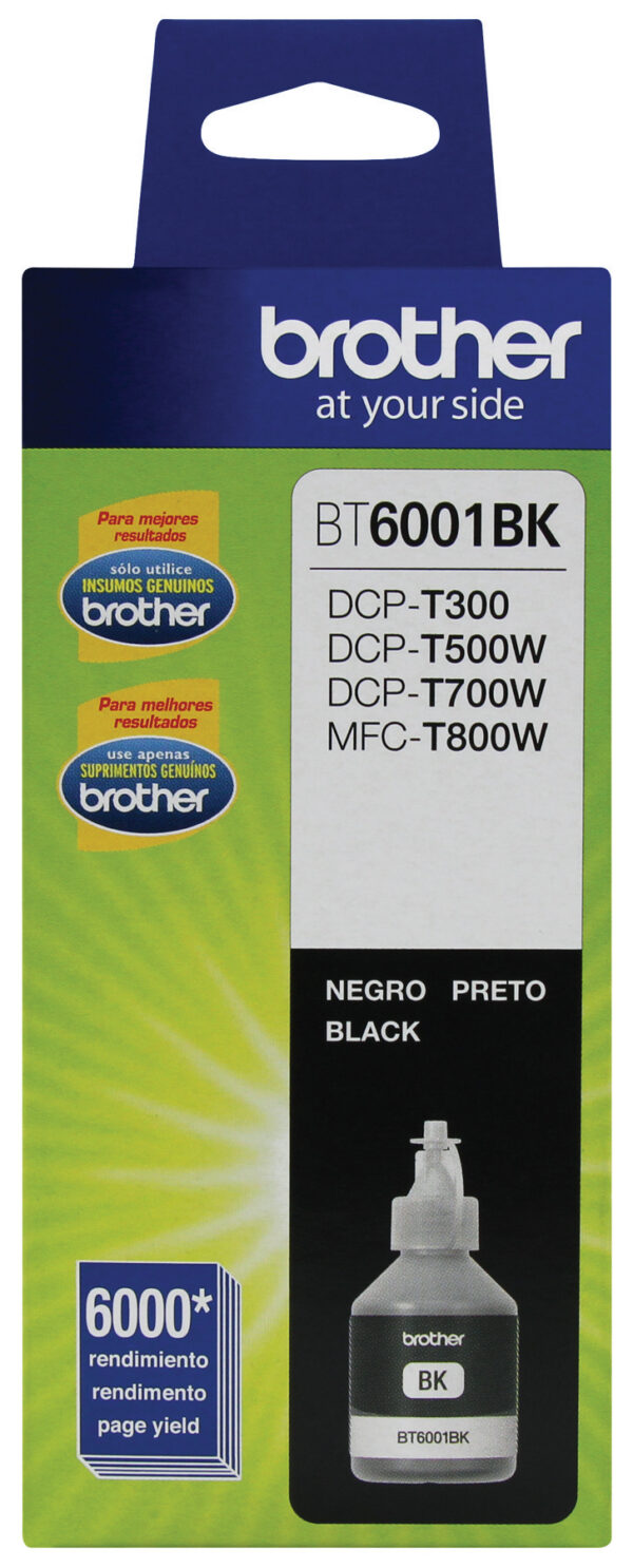 Brother BT6001BK cartucho de tinta 1 pieza(s) Original Extra (Súper) alto rendimiento Negro Brother BT6001BK cartucho de tinta 1 pieza(s) Original Extra (Súper) alto rendimiento Negro