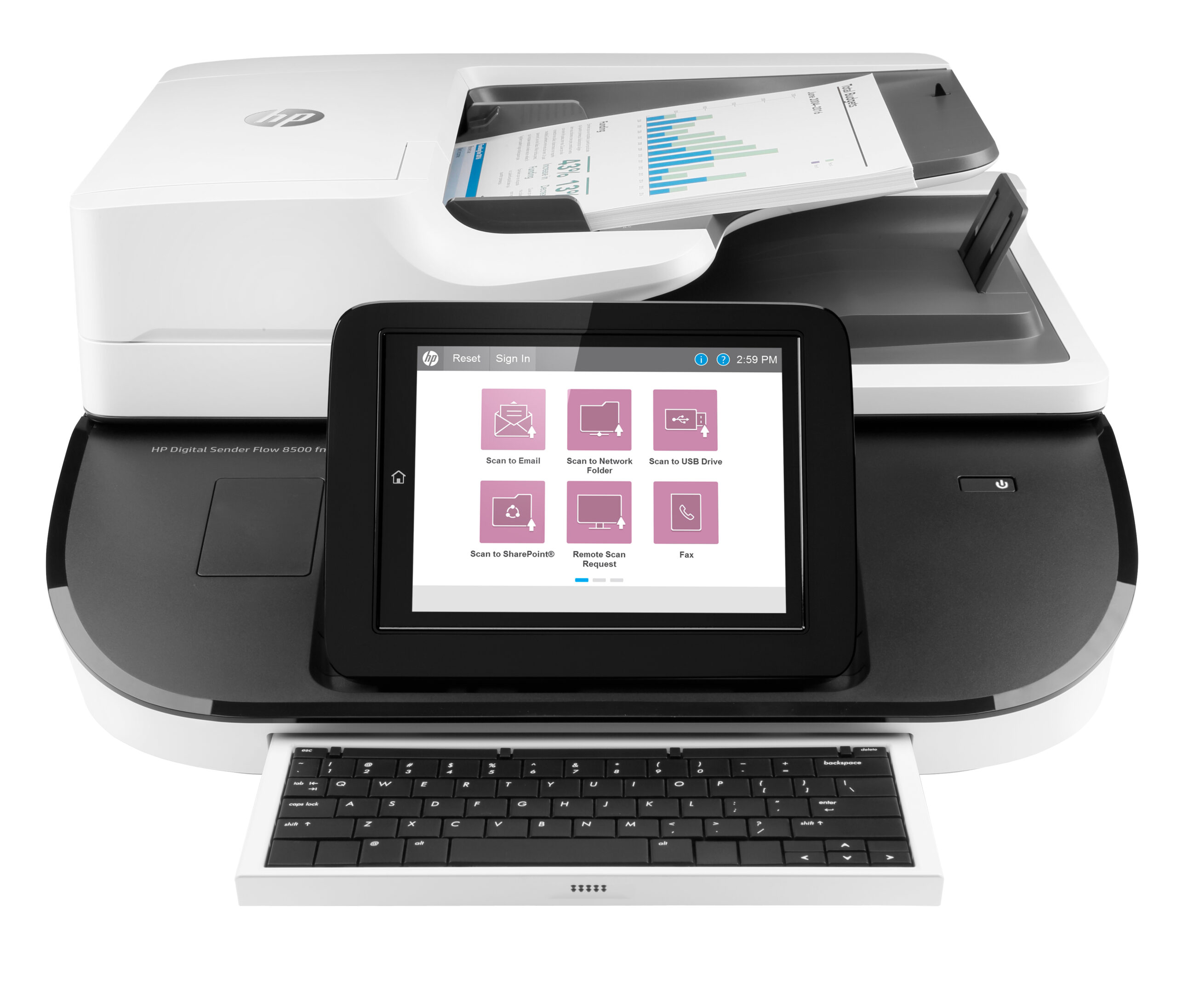 HP Digital Sender Flow 8500 fn2 Escáner de cama plana