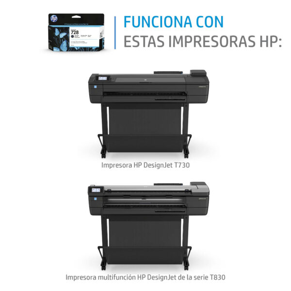 HP Cartucho de tinta DesignJet 728 amarillo de 300 ml HP Cartucho de tinta DesignJet 728 amarillo de 300 ml
