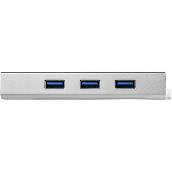 StarTech.com Hub Ladrón USB 3.0 de 3 Puertos con Adaptador de Red Ethernet Gigabit - Hub Concentrador USB-A - Alimentado por el Bus - 5Gbps - Hub USB Portátil - Carcasa Resistente