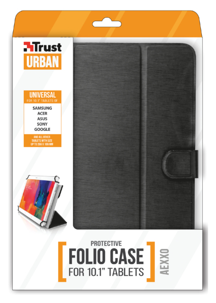 Trust Aexxo 10.1" 25,6 cm (10.1") Folio Negro
