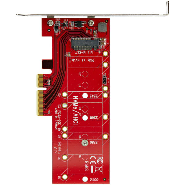 StarTech.com Adaptador de SSD M2 a PCIe - Conversor NVMe / AHCI / NGFF / M-Key a PCIe 3.0 x4 - Perfil Bajo o Completo - Adaptador PCI Express a SSD M.2