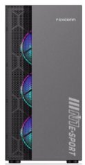 GABINETE GAMER F05T-BK 4 FAN ARGB/ 1 FAN REAR/ 3 FRONT/ ATX/ M-ATX/ IATC/ USB 3.0/USB 2.0/AUDIO SIN FUENTE / ESGAMING