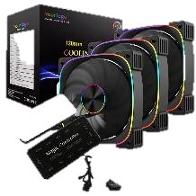 VENTILADOR EZ-A25 ARGB FAN SET 3 UNIDADES 120MM ARGB CONTROL REMOTO
