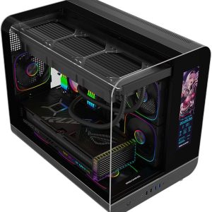 GABINETE GAMER XPH MATX BLACK ARGB 2 FAN MB/ 1 TRASERO/ 3 ARRIBA/ 3 ABAJO C/REMOTO /PANTALLA LCD S/ FUENTE
