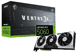 TARJ. VIDEO PCI EXP. 8GB GDDR7 RTX 5060 VENTUS 3X OC /G5060-8V3C MSI