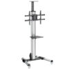 StarTech.com Carro de Transporte para Televisor de 32 a 70 Pulgadas - Carrito AV Móvil Mesa Rodante para TV VESA con Ajuste de un Toque