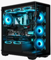 GABINETE GAMER GILGAMESH(K6-BK) ATX BLACK ARGB (6 FAN) 3 FAN MB/ 2 FAN ABAJO, 1 FAN TRASERO S/ FUENTE