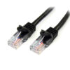 StarTech.com Cable de Red de 0,5m Negro Cat5e Ethernet RJ45 sin Enganches StarTech.com Cable de Red de 0,5m Negro Cat5e Ethernet RJ45 sin Enganches