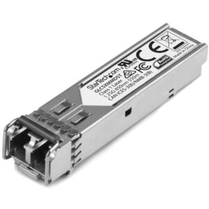 StarTech.com Módulo Tranceptor SFP compatible con Cisco GLC-SX-MMD - 1000BASE-SX - Multimodo 1GbE - SFP Ethernet Gigabit 1GE - LC - 550m - 850nm - Cisco Firepower, ASR920, IE2000 DDM StarTech.com Módulo Tranceptor SFP compatible con Cisco GLC-SX-MMD - 1000BASE-SX - Multimodo 1GbE - SFP Ethernet Gigabit 1GE - LC - 550m - 850nm - Cisco Firepower, ASR920, IE2000 DDM