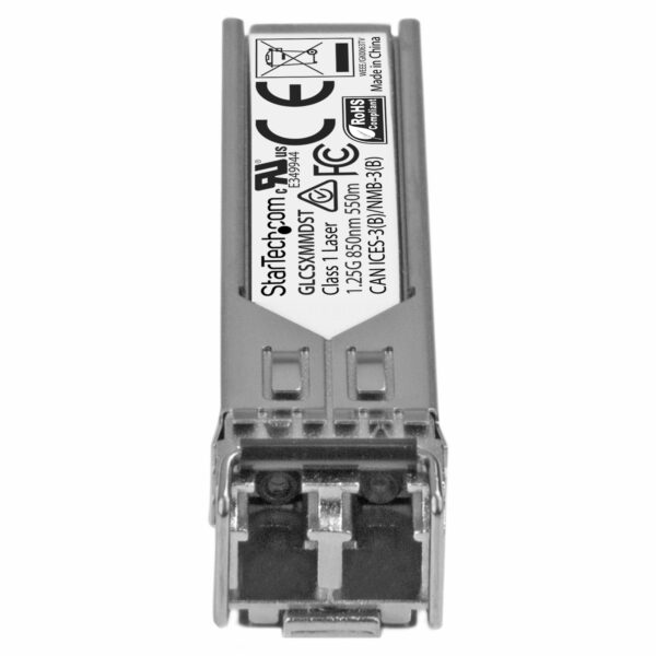 StarTech.com Módulo Tranceptor SFP compatible con Cisco GLC-SX-MMD - 1000BASE-SX - Multimodo 1GbE - SFP Ethernet Gigabit 1GE - LC - 550m - 850nm - Cisco Firepower, ASR920, IE2000 DDM