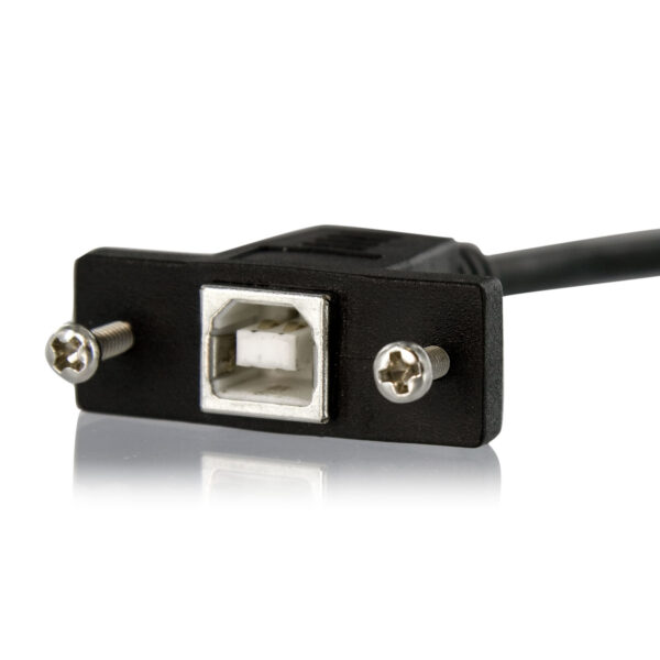 StarTech.com Cable USB de Montaje en Panel USB B a USB B de 30cm - Hembra a Macho