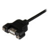 StarTech.com Cable Alargador de 30cm USB 2.0 para Montar Empotrar en Panel - Extensor Macho a Hembra USB A - Negro StarTech.com Cable Alargador de 30cm USB 2.0 para Montar Empotrar en Panel - Extensor Macho a Hembra USB A - Negro
