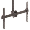 StarTech.com Soporte de Techo para TV - Soporte Universal de Cielo Raso para TV de Movimiento Total con Mástil Telescópico Largo Ajustable - Soporte VESA para Pantallas 32" a 75" - Giro e Inclinación