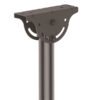 StarTech.com Soporte de Techo para TV - Soporte Universal de Cielo Raso para TV de Movimiento Total con Mástil Telescópico Largo Ajustable - Soporte VESA para Pantallas 32" a 75" - Giro e Inclinación