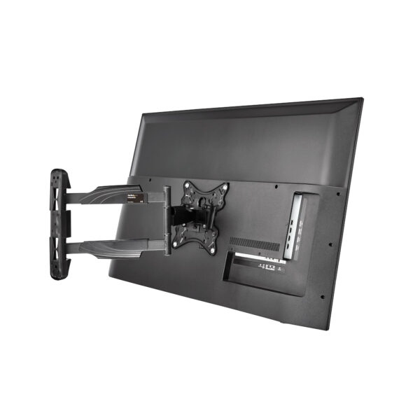 StarTech.com Soporte de Pared para TV de Movimiento Completo - Pantallas VESA de 32"-55" (35kg) - Soporte Universal para Pantalla Plana de Perfil Bajo - Brazo Articulado Resistente Ajustable en Inclinación/Giro