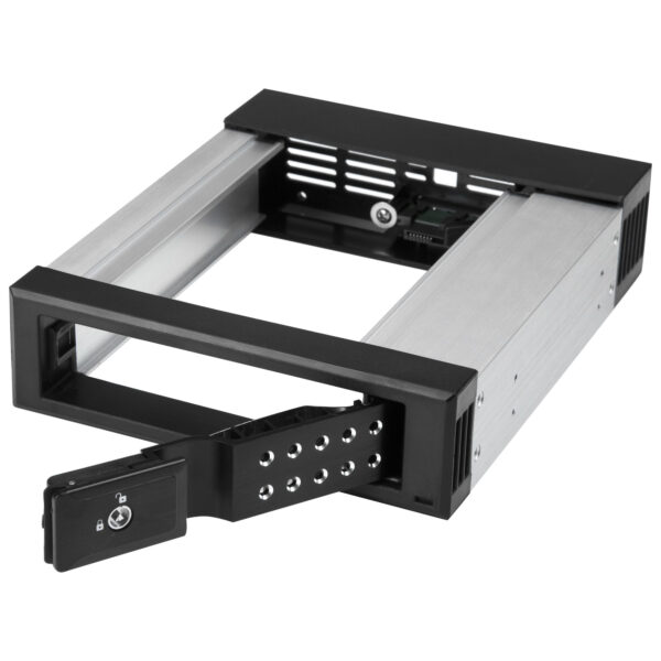 StarTech.com Bahía de Intercambio en Caliente sin Bandeja - de 5,25 Pulgadas a 3,5" - Bahía Removible de Disco Duro para Unidades de 3,5" SATA/SAS - de Aluminio StarTech.com Bahía de Intercambio en Caliente sin Bandeja - de 5,25 Pulgadas a 3,5" - Bahía Removible de Disco Duro para Unidades de 3,5" SATA/SAS - de Aluminio