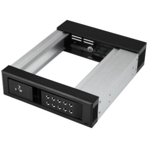 StarTech.com Bahía de Intercambio en Caliente sin Bandeja - de 5,25 Pulgadas a 3,5" - Bahía Removible de Disco Duro para Unidades de 3,5" SATA/SAS - de Aluminio StarTech.com Bahía de Intercambio en Caliente sin Bandeja - de 5,25 Pulgadas a 3,5" - Bahía Removible de Disco Duro para Unidades de 3,5" SATA/SAS - de Aluminio