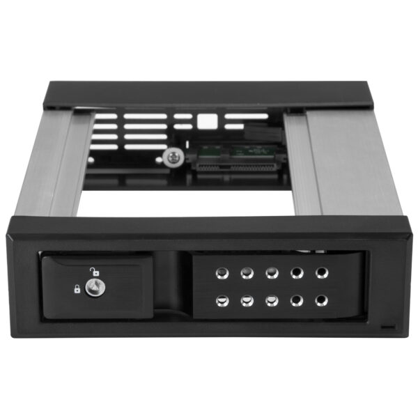 StarTech.com Bahía de Intercambio en Caliente sin Bandeja - de 5,25 Pulgadas a 3,5" - Bahía Removible de Disco Duro para Unidades de 3,5" SATA/SAS - de Aluminio StarTech.com Bahía de Intercambio en Caliente sin Bandeja - de 5,25 Pulgadas a 3,5" - Bahía Removible de Disco Duro para Unidades de 3,5" SATA/SAS - de Aluminio