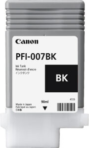 Canon PFI-007BK cartucho de tinta Original Rendimiento estándar Negro