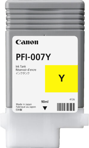 Canon PFI-007Y cartucho de tinta Original Rendimiento estándar Amarillo